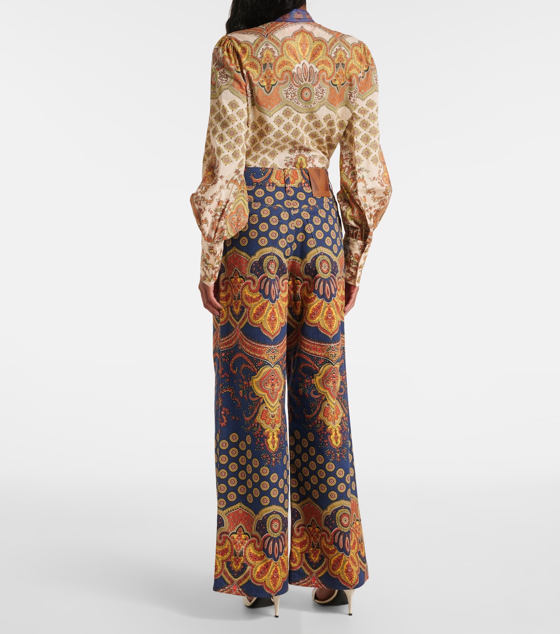 Voyage Imaginaire wide-leg jeans | Valentino