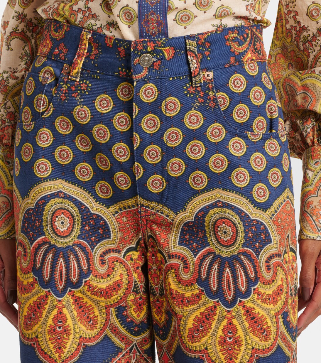 Voyage Imaginaire wide-leg jeans | Valentino