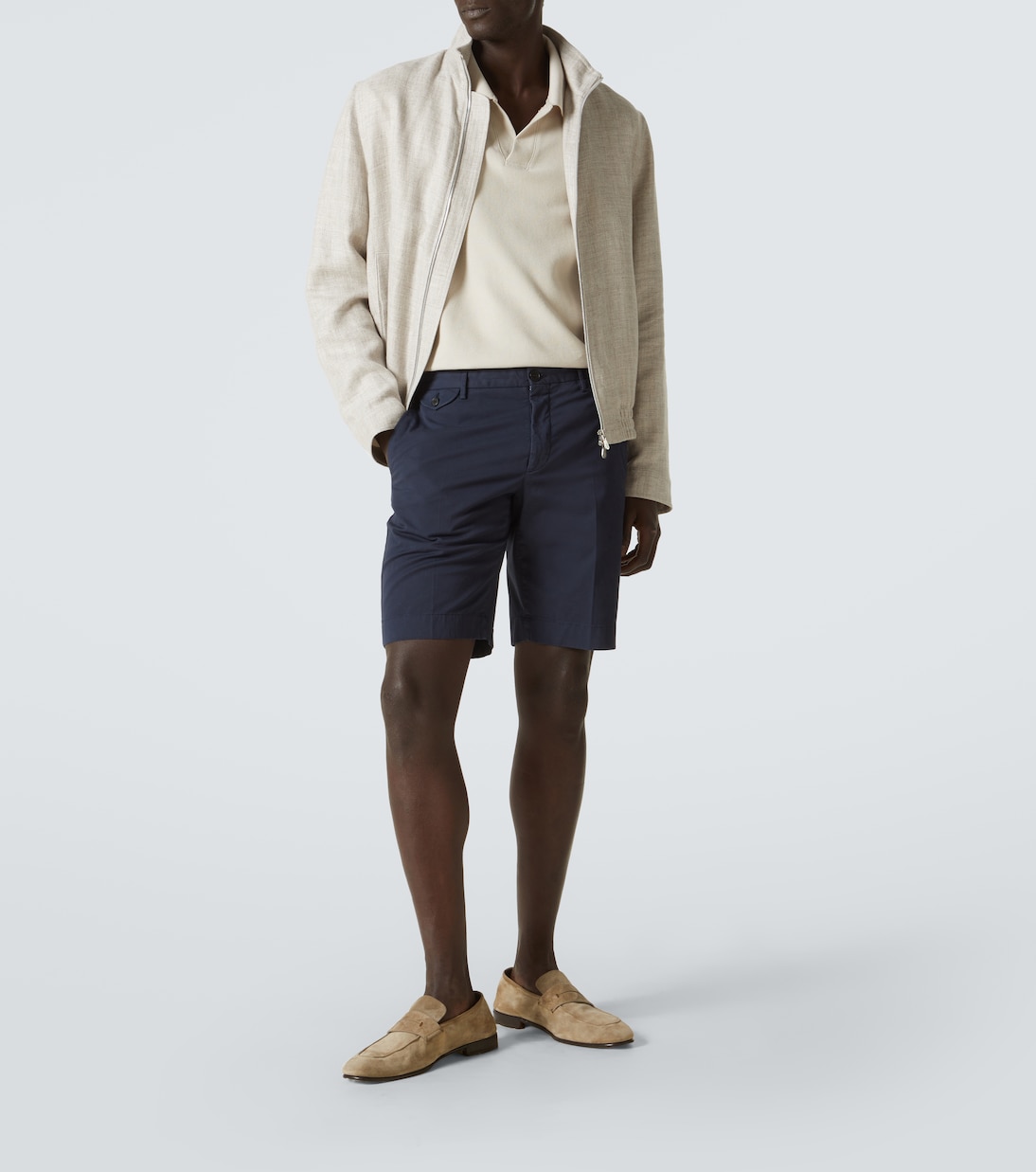 Cotton-blend Bermuda shorts | Slowear