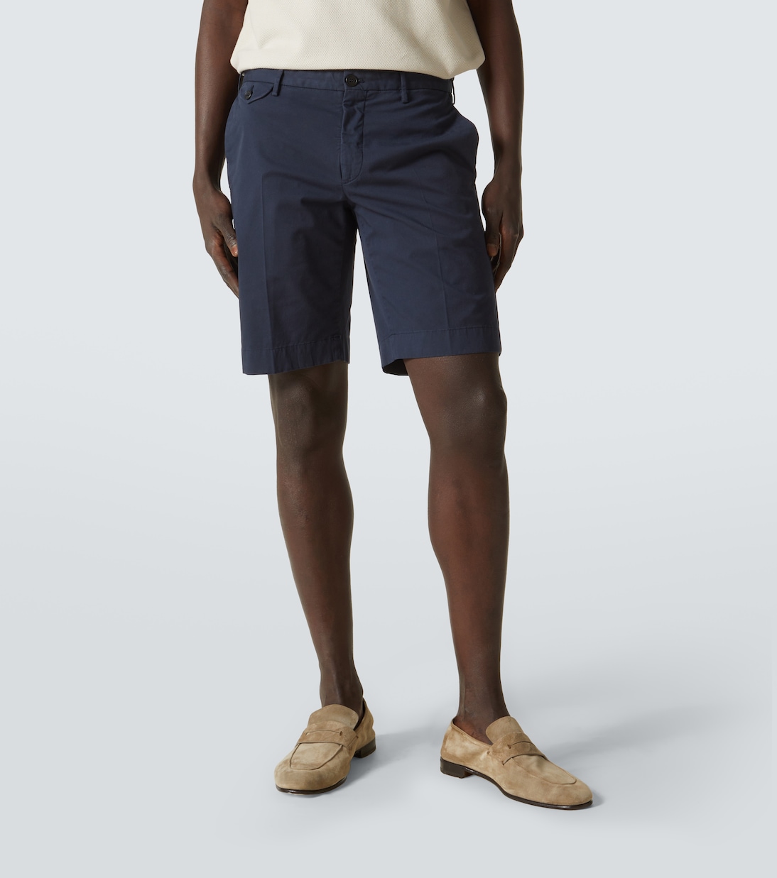 Cotton-blend Bermuda shorts | Slowear