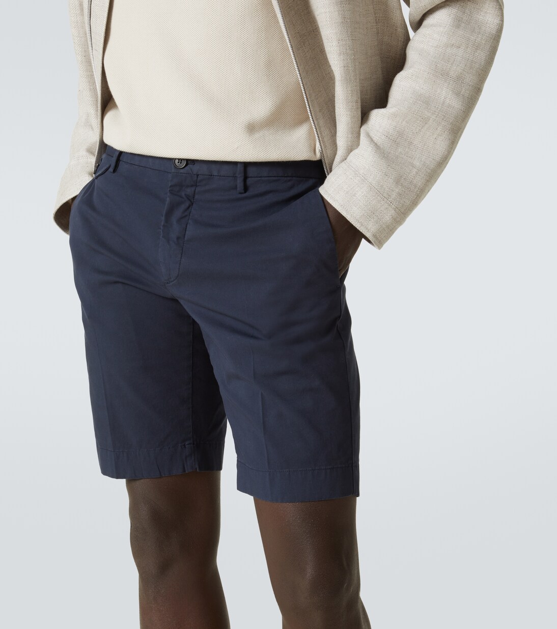 Cotton-blend Bermuda shorts | Slowear