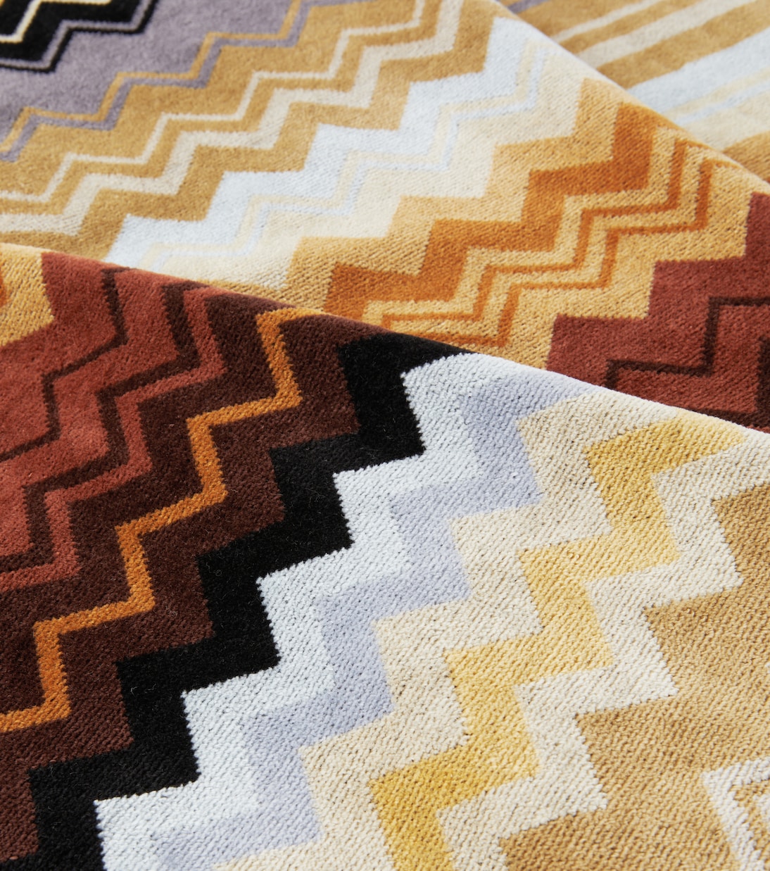 Giacomo Zigzag set of 5 cotton terry towels | Missoni