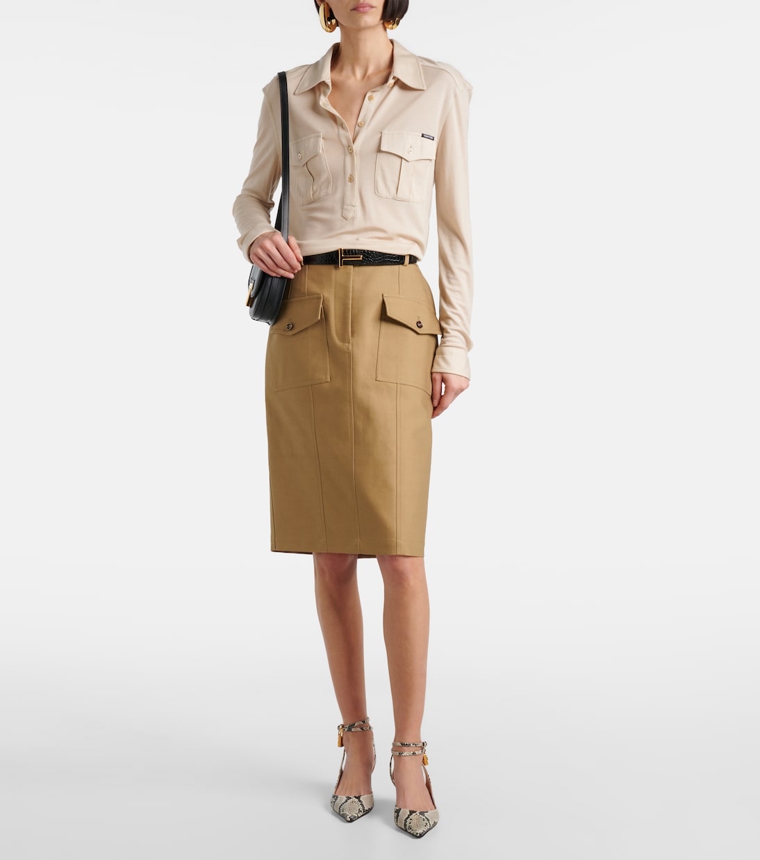 Sandales Padlock 55 en cuir | Tom Ford