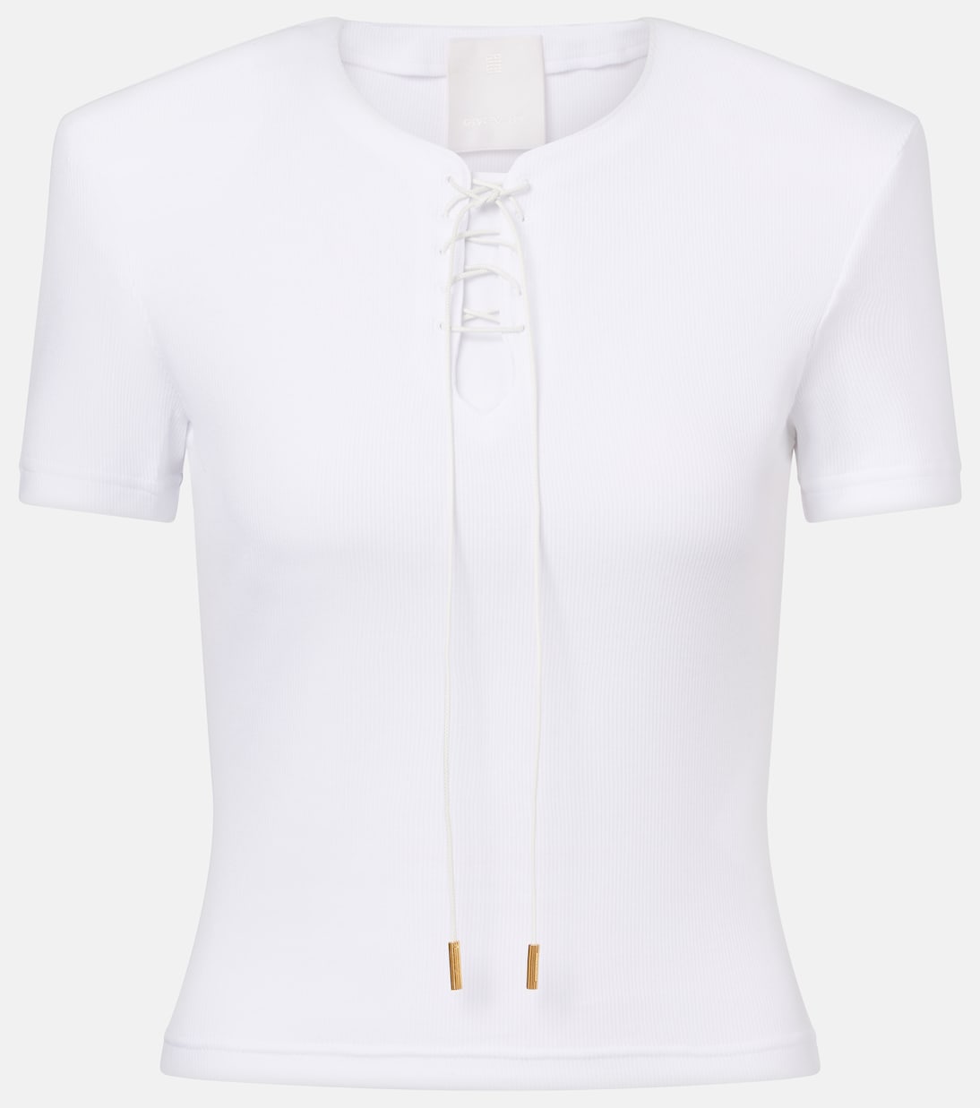 4G lace-up cotton-blend jersey T-shirt | Givenchy