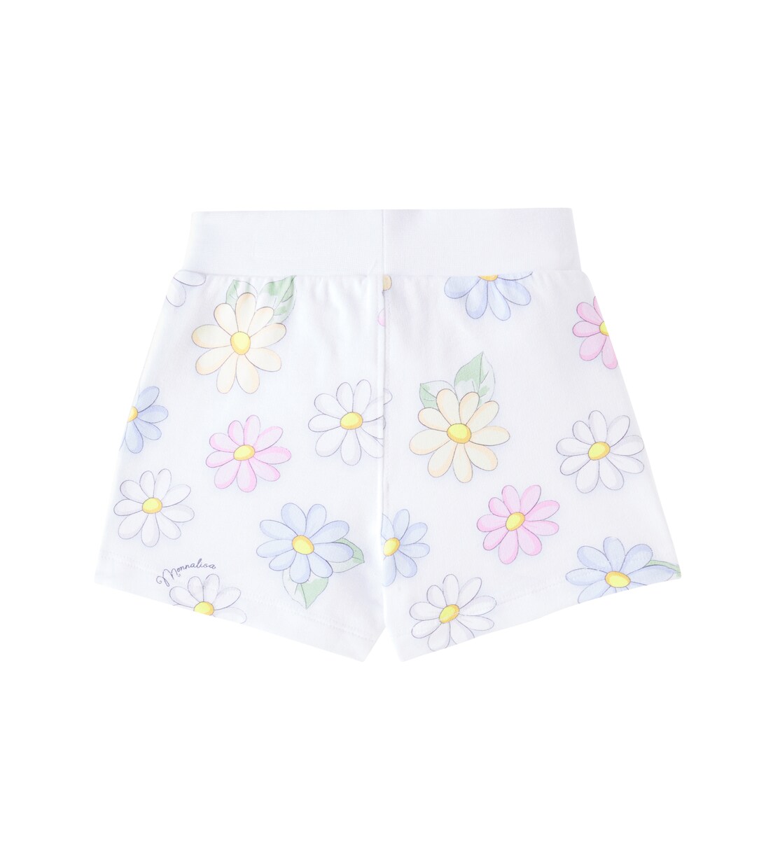 Floral cotton-blend jersey shorts | Monnalisa