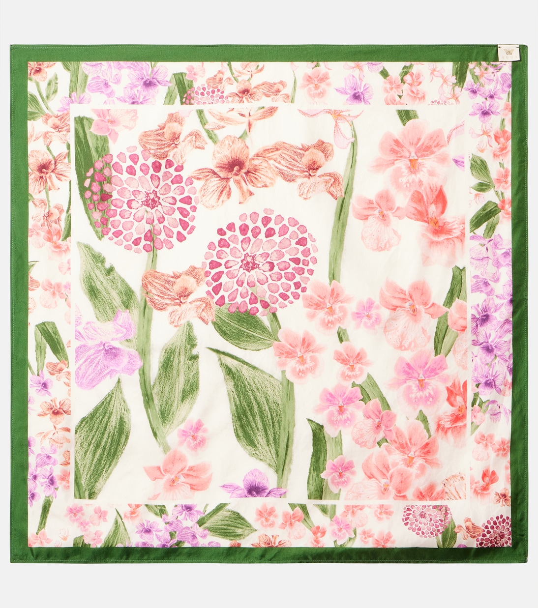 Foulard in seta con stampa floreale | Agua by Agua Bendita