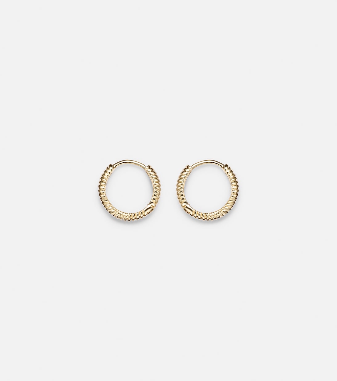 Freddie 14kt gold huggie earrings | Stone and Strand
