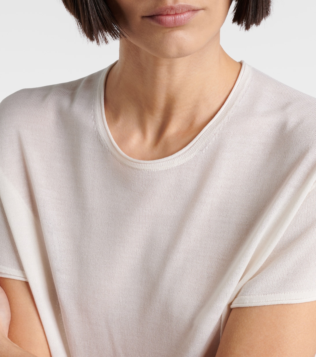 T-shirt in maglia di seta | Toteme