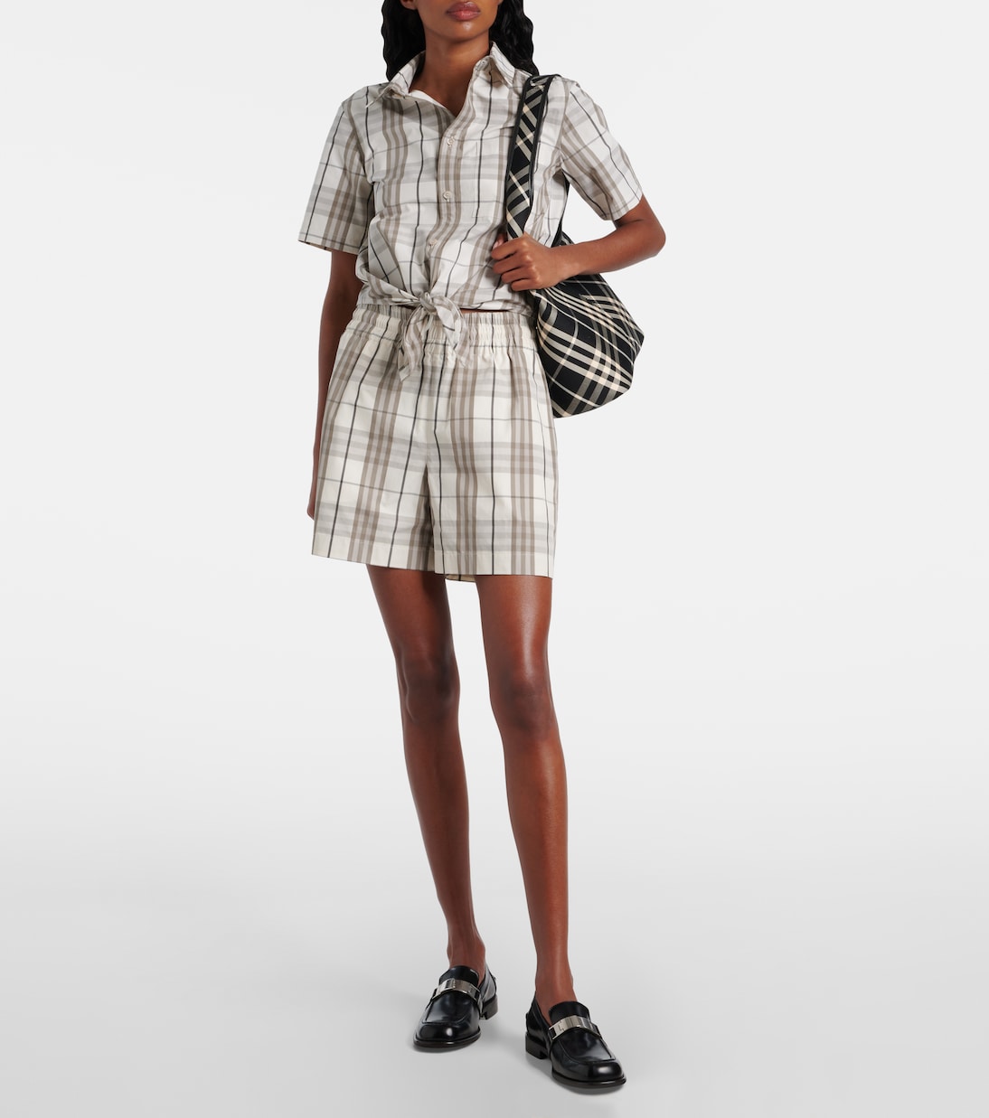 Shorts Burberry Check in cotone | Burberry