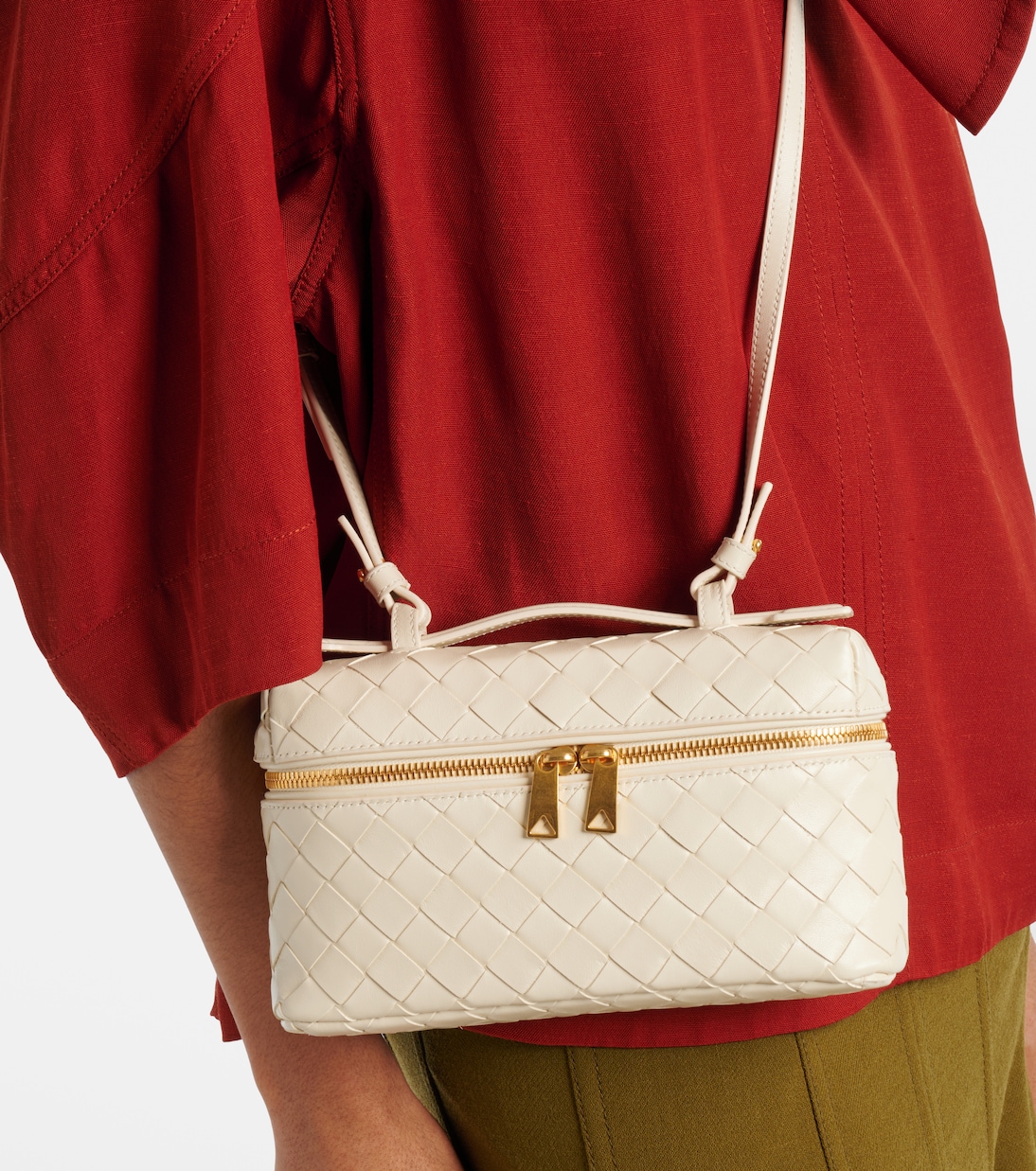 Sac vanity Bang Bang en cuir Intrecciato | Bottega Veneta