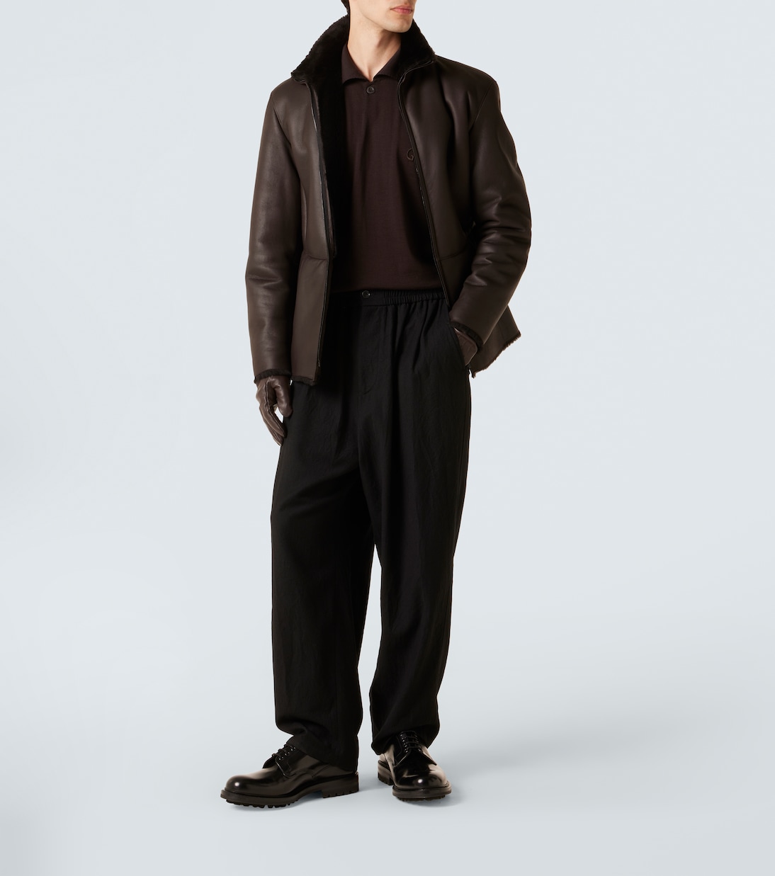 Virgin wool straight pants | Giorgio Armani
