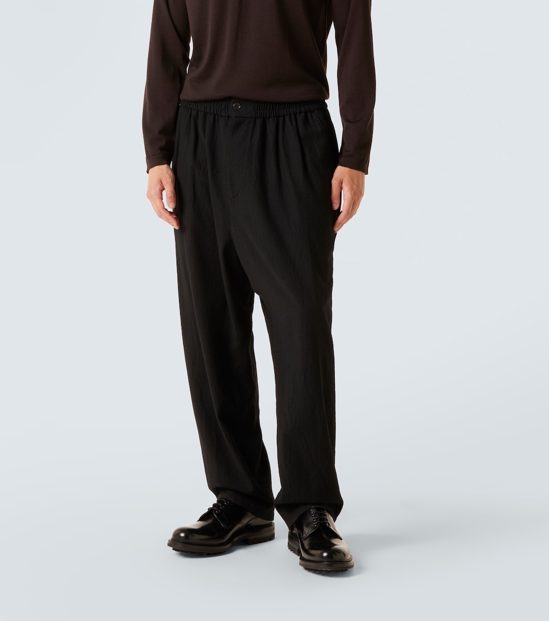Virgin wool straight pants | Giorgio Armani