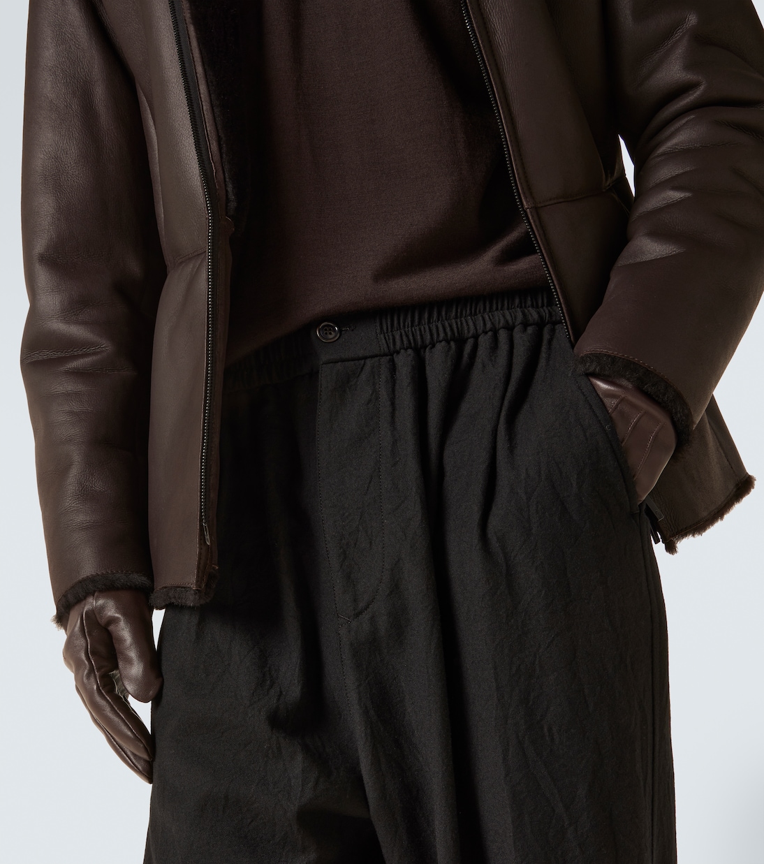 Virgin wool straight pants | Giorgio Armani