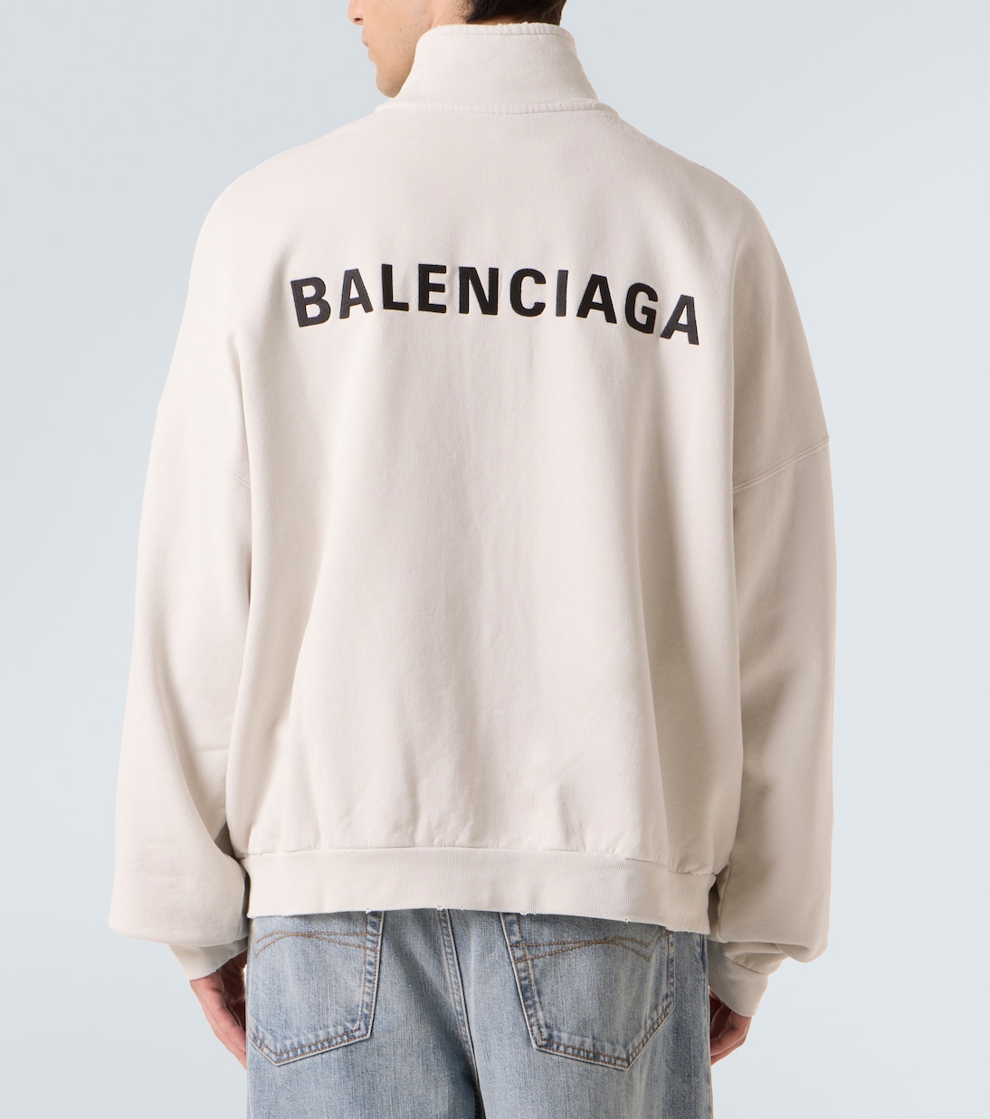 Logo cotton jersey track jacket | Balenciaga