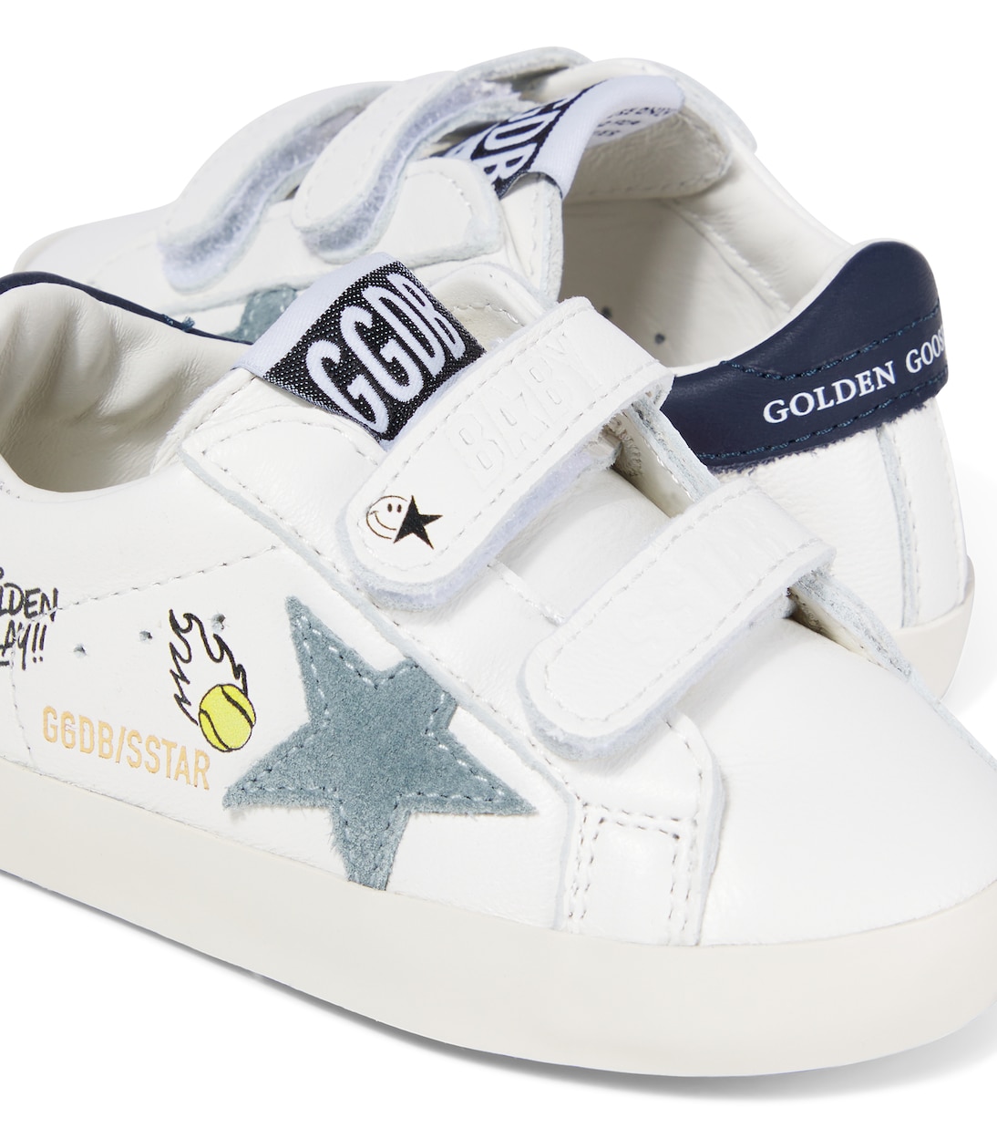 Bébé – Baskets May School en cuir | Golden Goose Kids