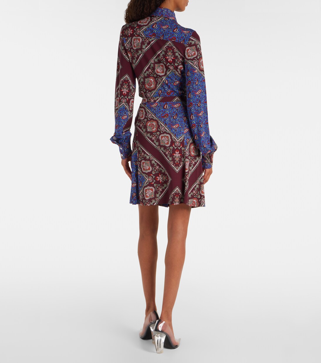 Falda fruncida con paisley | Rabanne