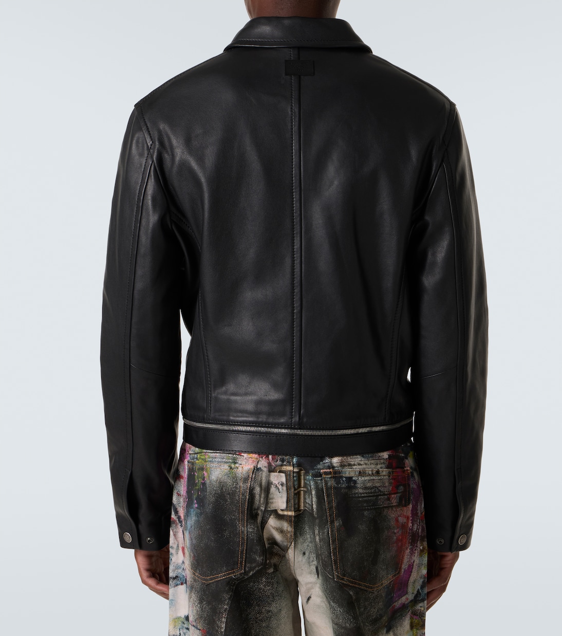 Leather biker jacket | Acne Studios