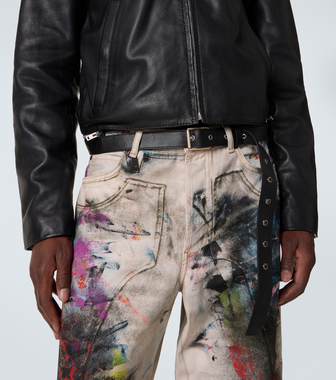 Leather biker jacket | Acne Studios