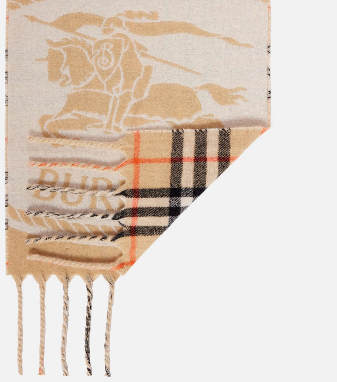 Burberry Check reversible cashmere scarf | Burberry