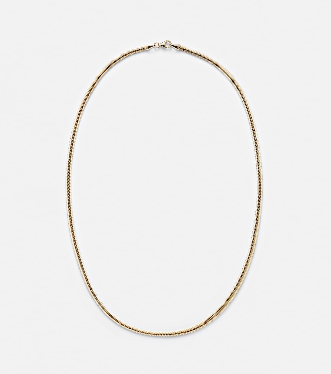 Serpentine 14kt gold chain necklace | Stone and Strand