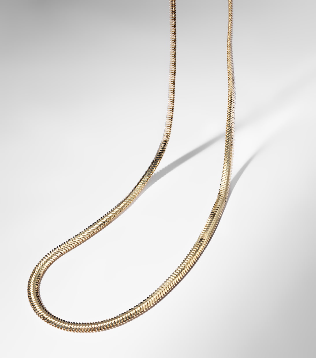 Serpentine 14kt gold chain necklace | Stone and Strand