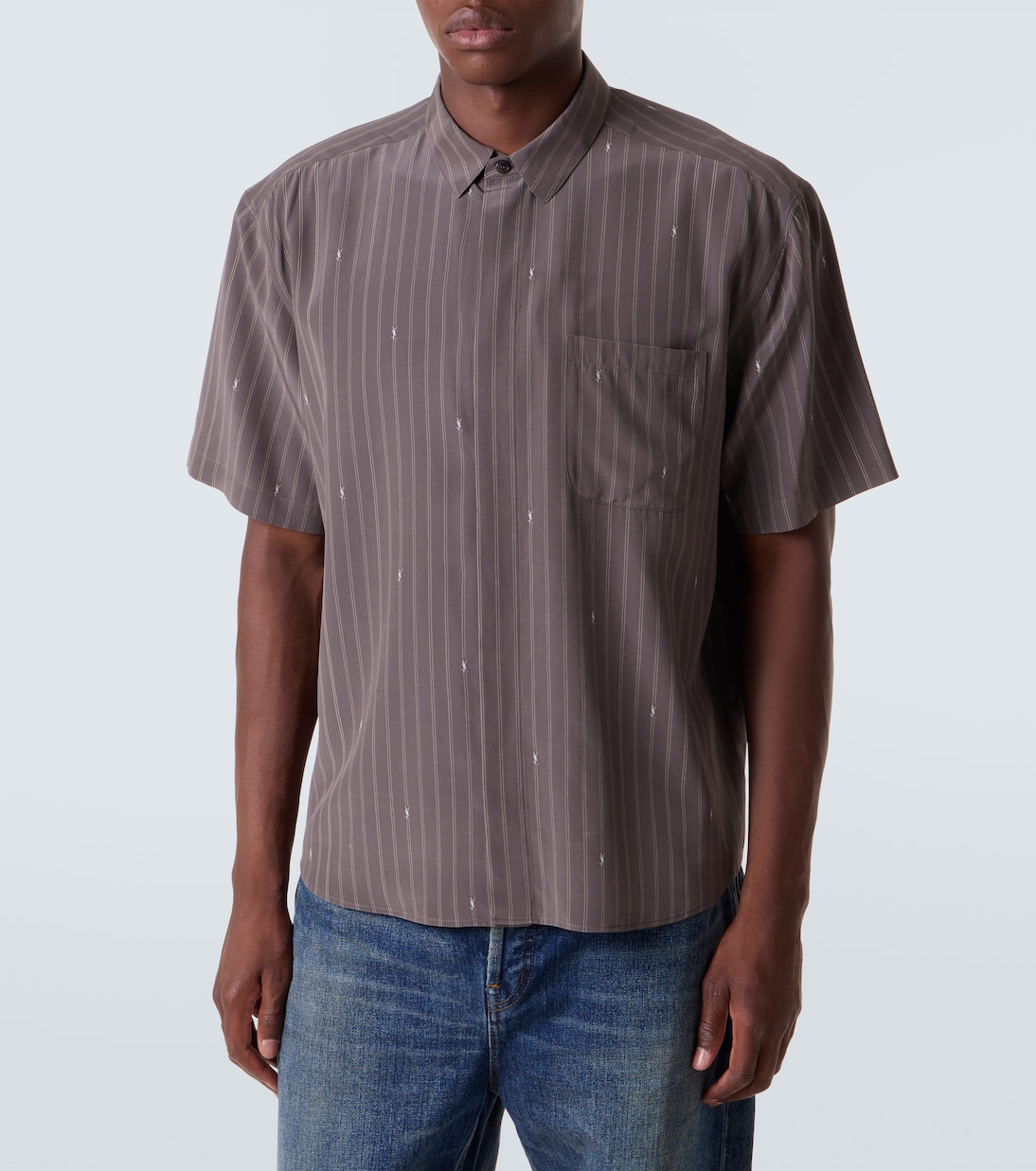 Cassandre silk crêpe de chine shirt | Saint Laurent