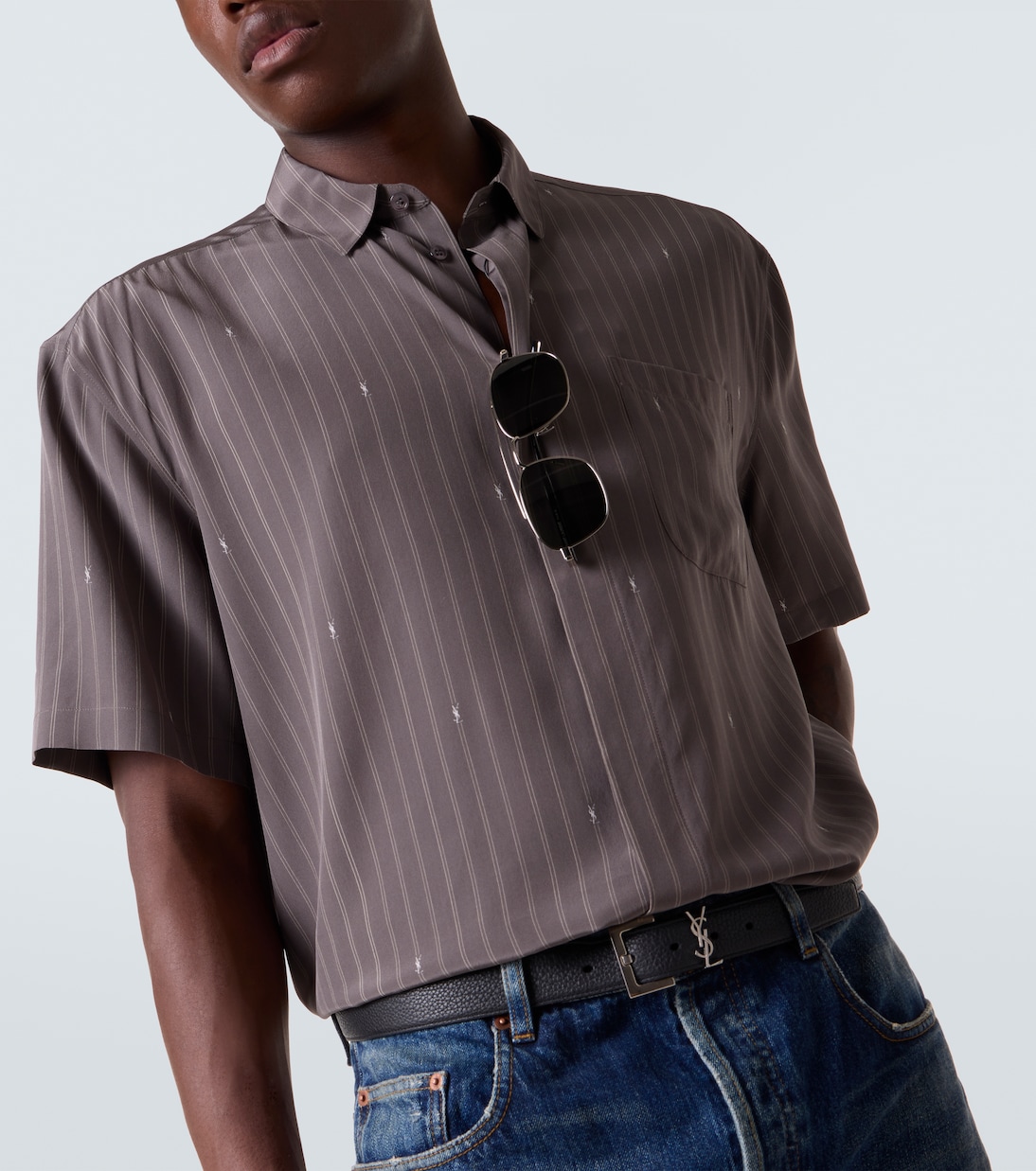 Cassandre silk crêpe de chine shirt | Saint Laurent