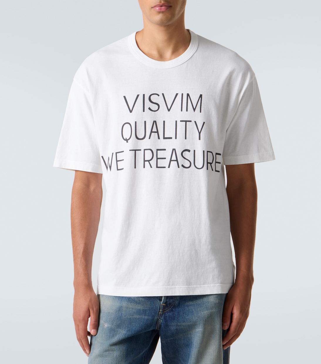 Jumbo printed cotton-blend T-shirt | Visvim