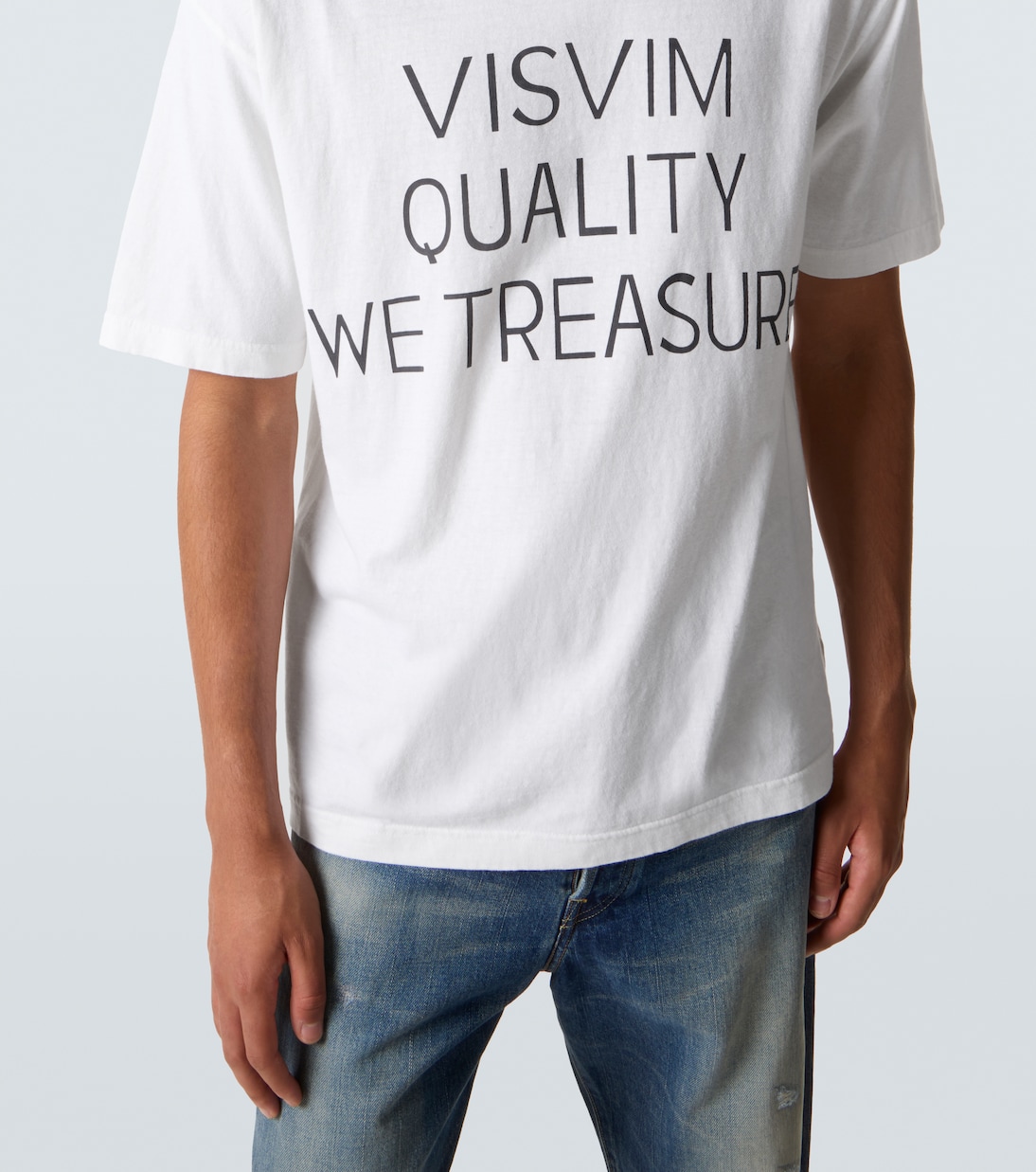 Jumbo printed cotton-blend T-shirt | Visvim