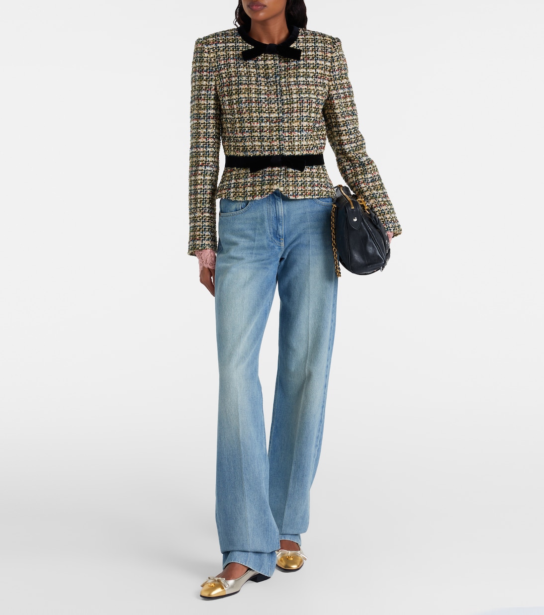 Ballerinas Valet Du Roi aus Metallic-Leder | Valentino Garavani