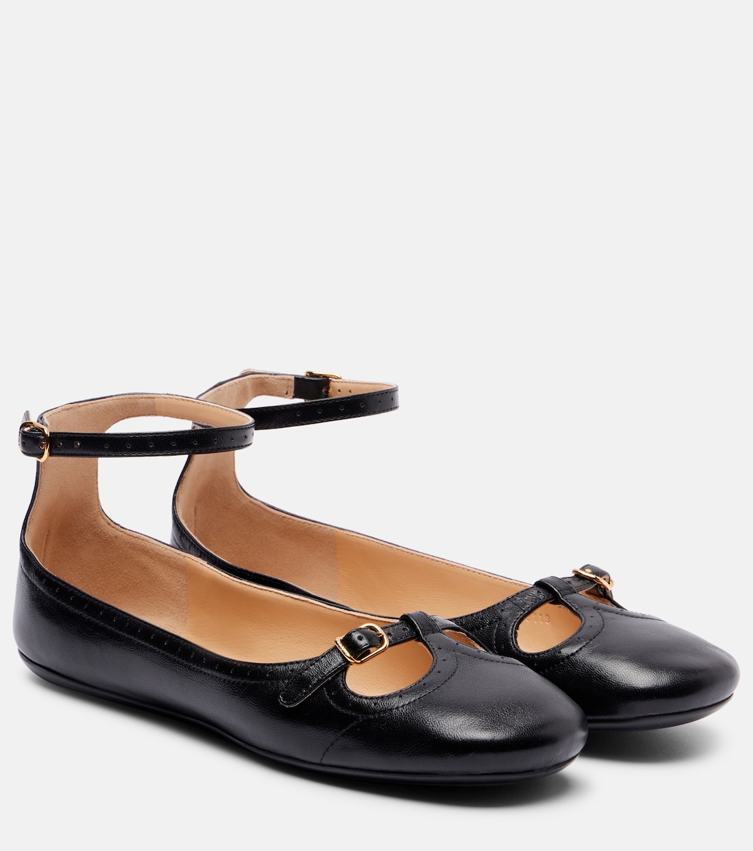 Leonore leather ballet flats | Chloé