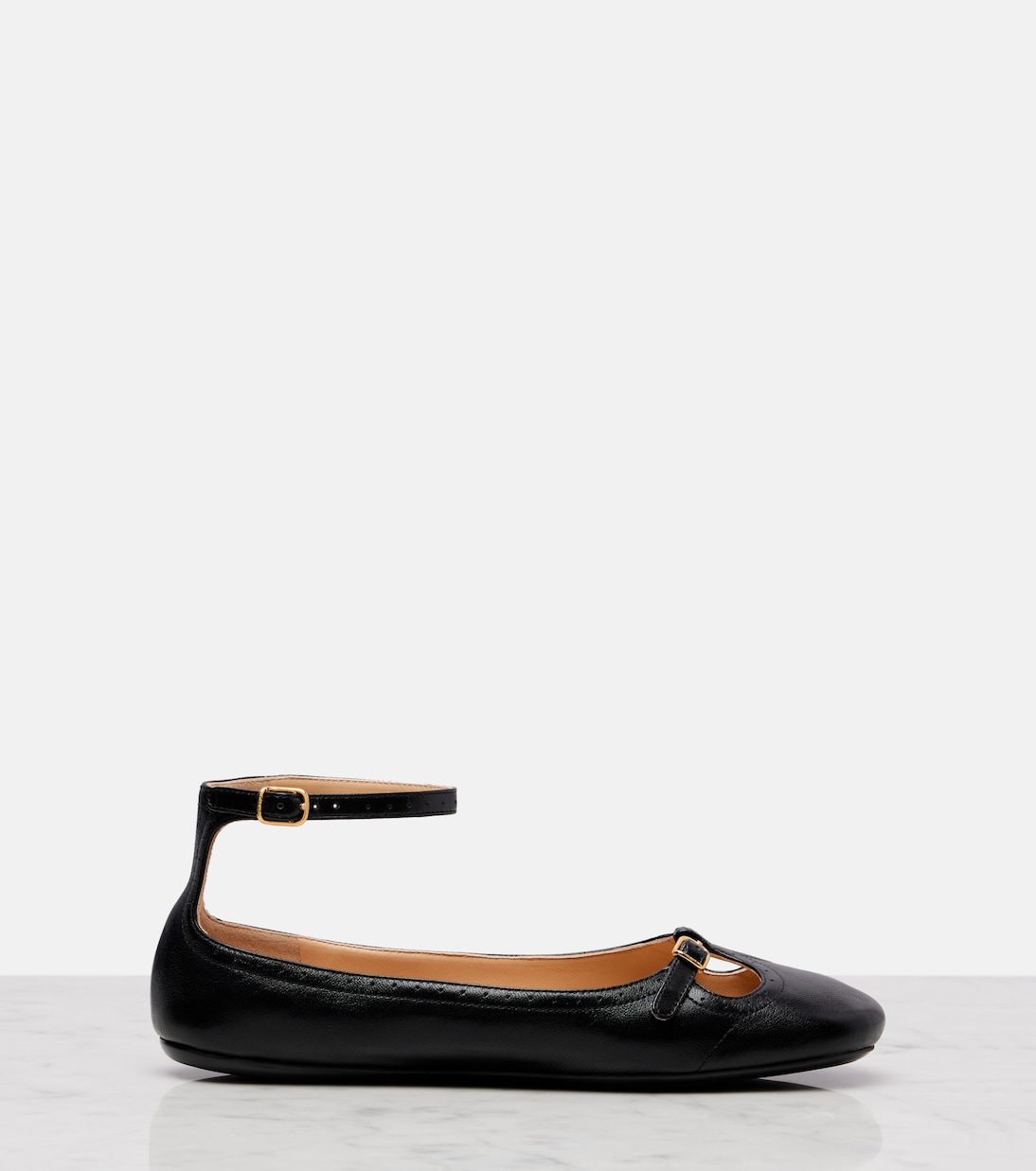Leonore leather ballet flats | Chloé