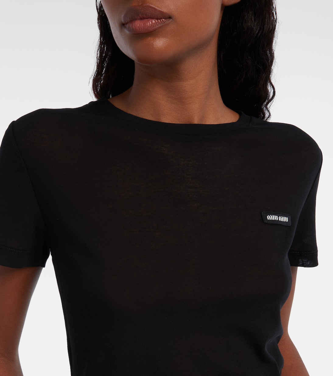Cotton jersey T-shirt  | Miu Miu