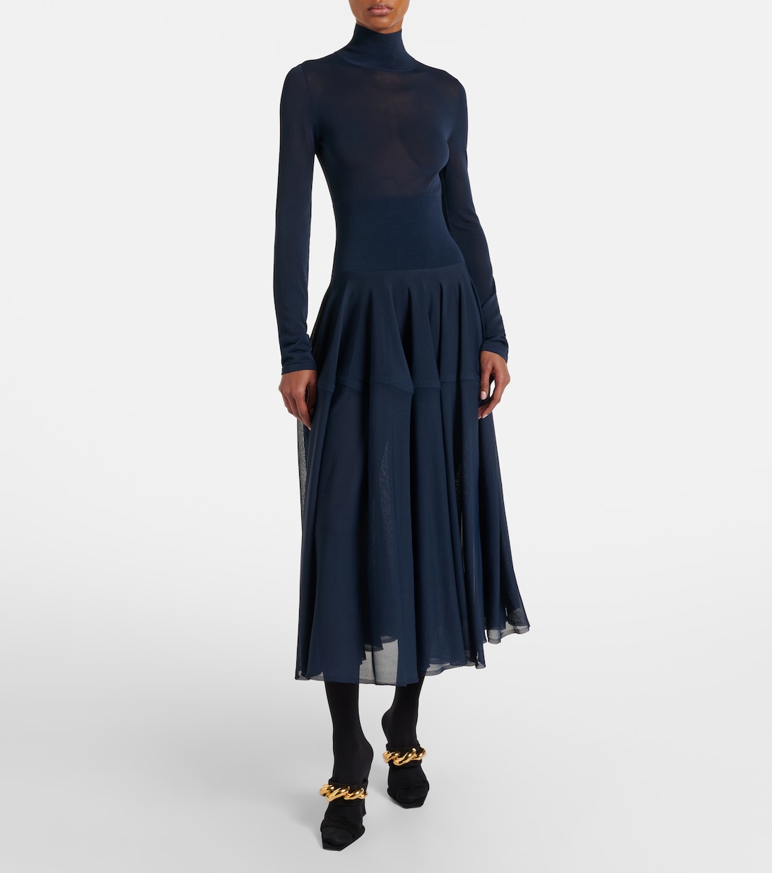 Sheer midi dress | Alaïa