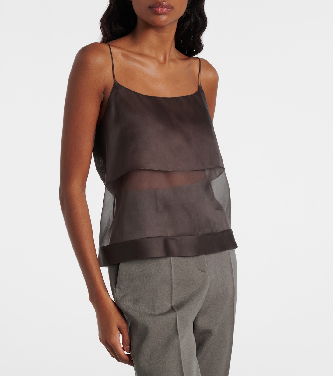 Carmen sheer silk camisole | Calvin Klein Collection