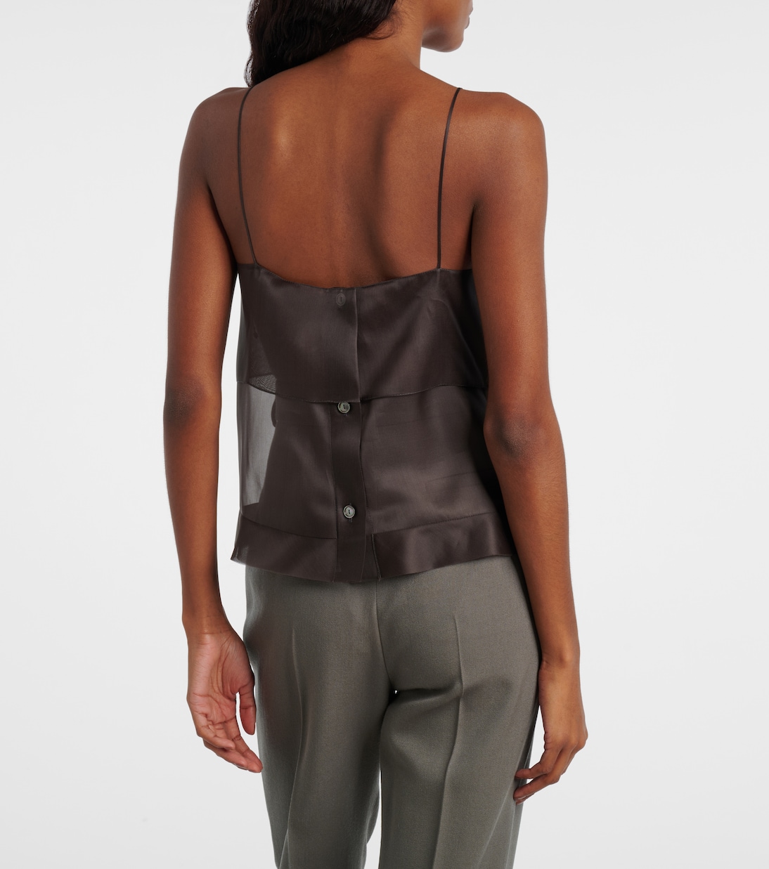 Carmen sheer silk camisole | Calvin Klein Collection