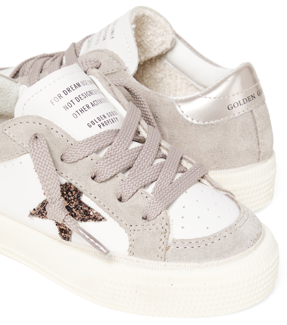 May suede-trimmed sneakers | Golden Goose Kids