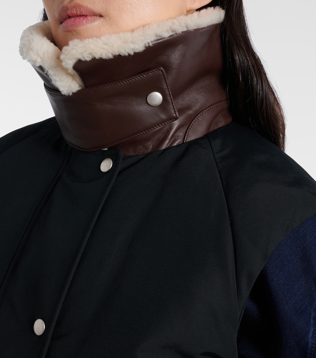 Shearling-trimmed cotton-blend vest | Loewe