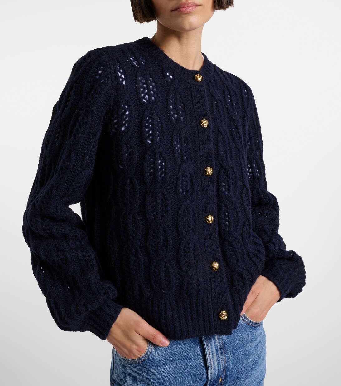 Cardigan en laine mélangée | Frame