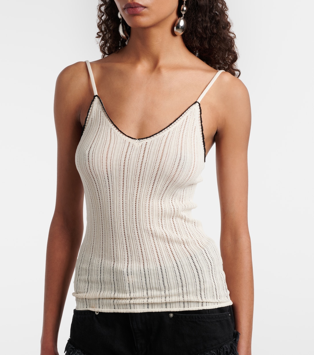 India pointelle silk and cotton camisole | Isabel Marant