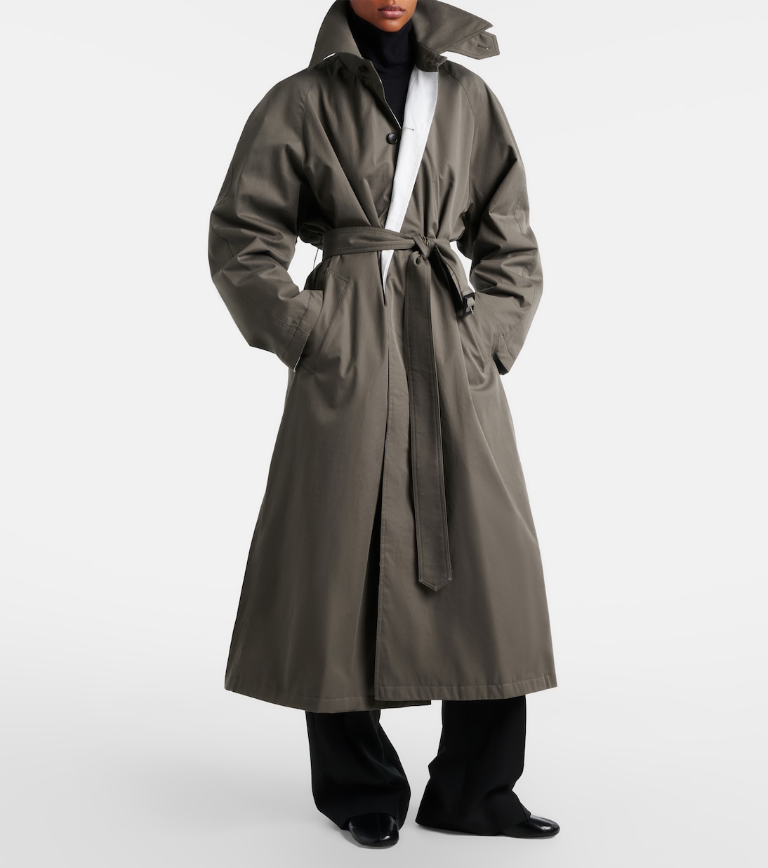 Trenchcoat aus Baumwoll-Twill | Phoebe Philo