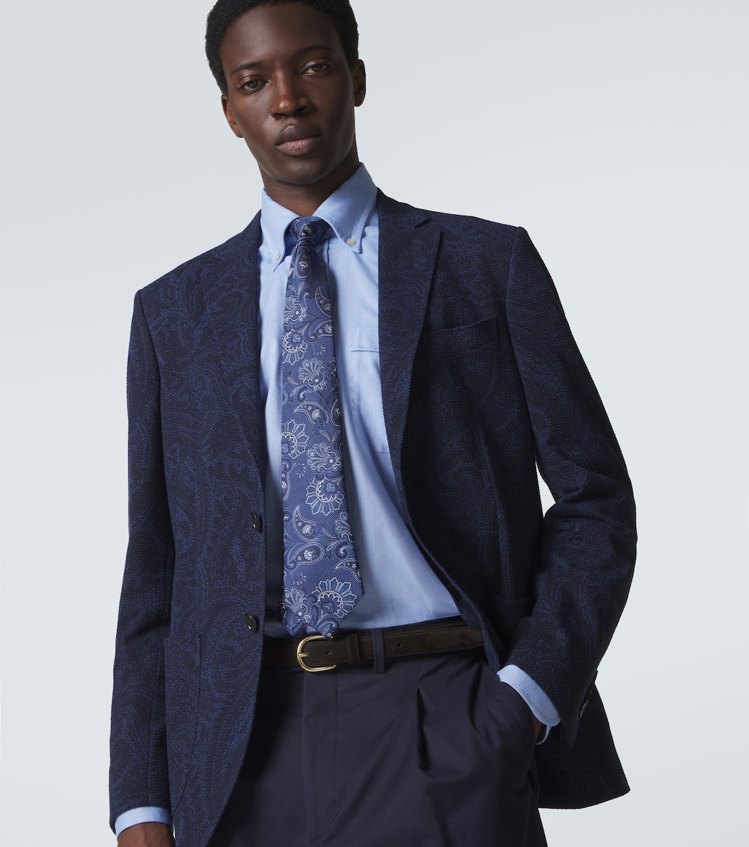 Paisley silk jacquard tie | Etro