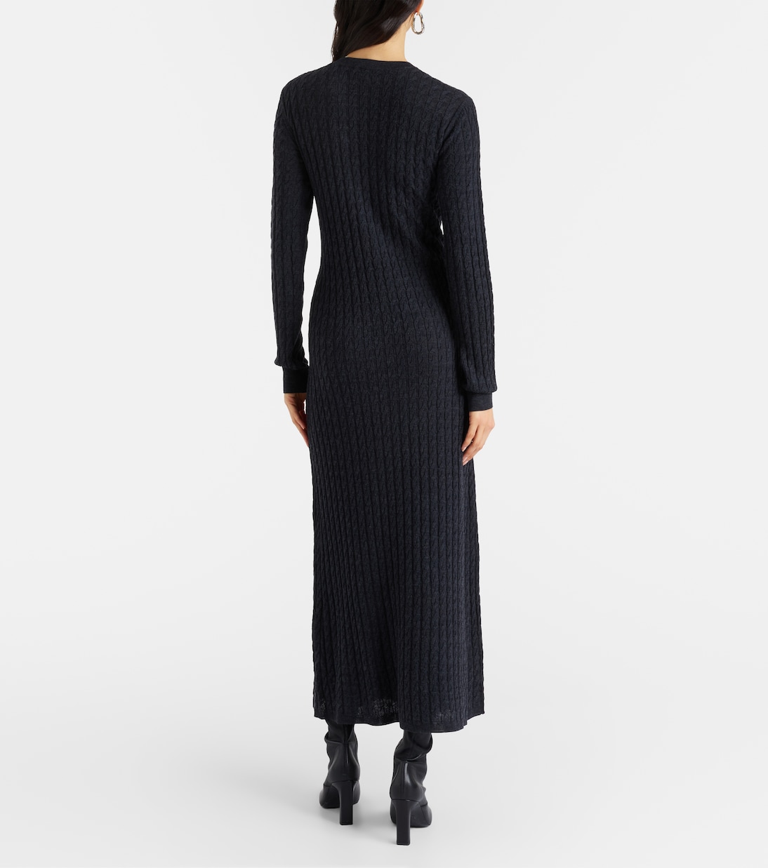 Cable-knit wool maxi dress | Toteme
