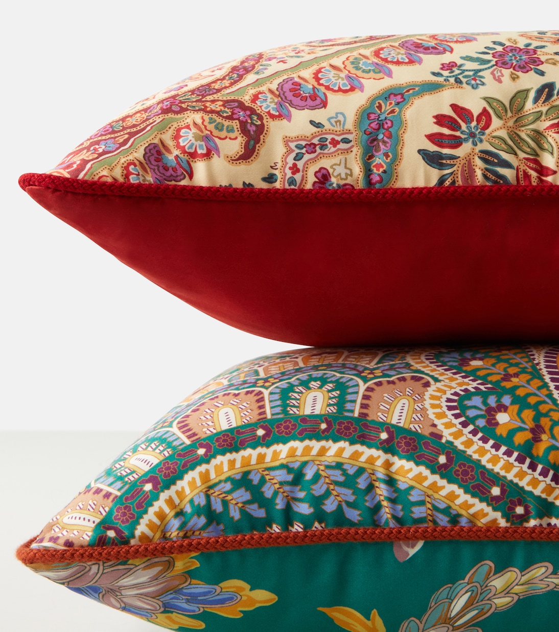 Pegaso paisley cotton cushion | Etro