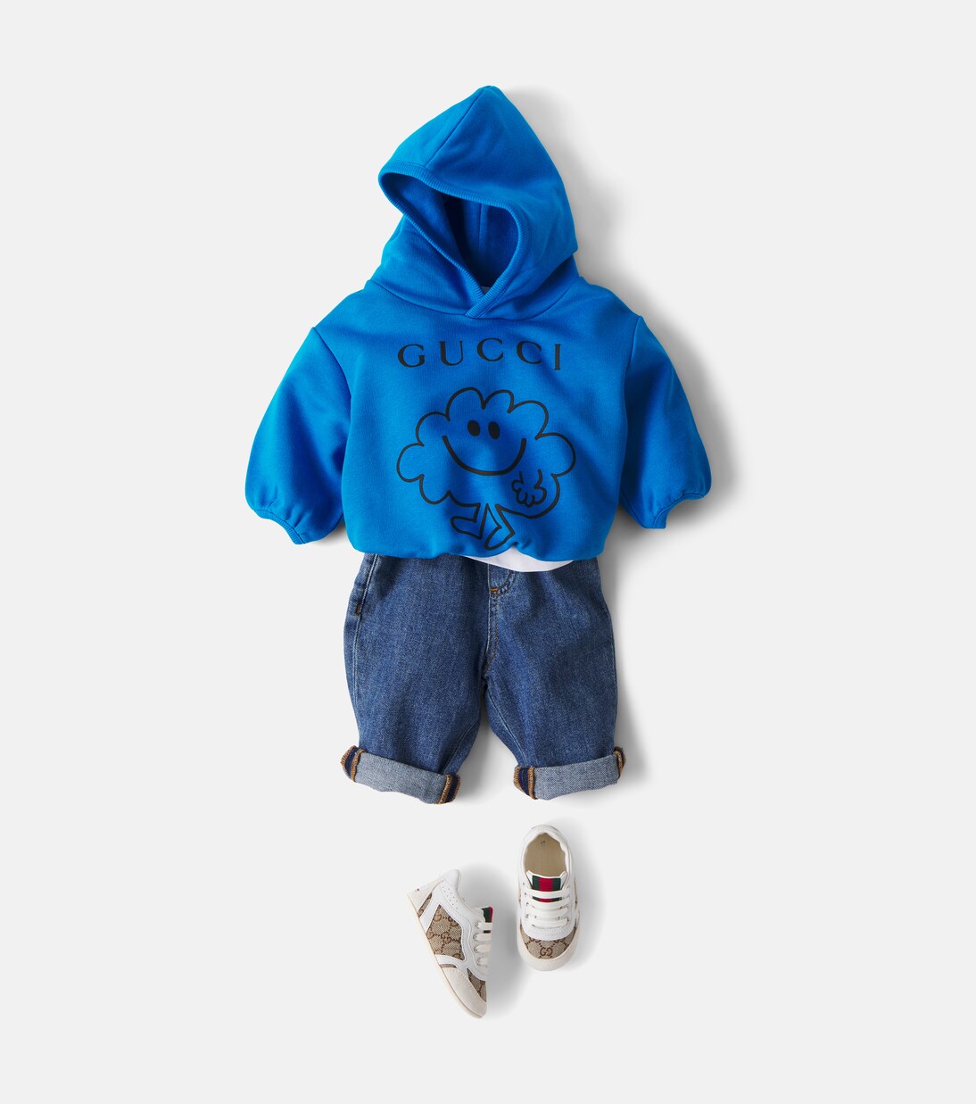x Mr. Men Little Miss Baby cotton jersey hoodie | Gucci Kids