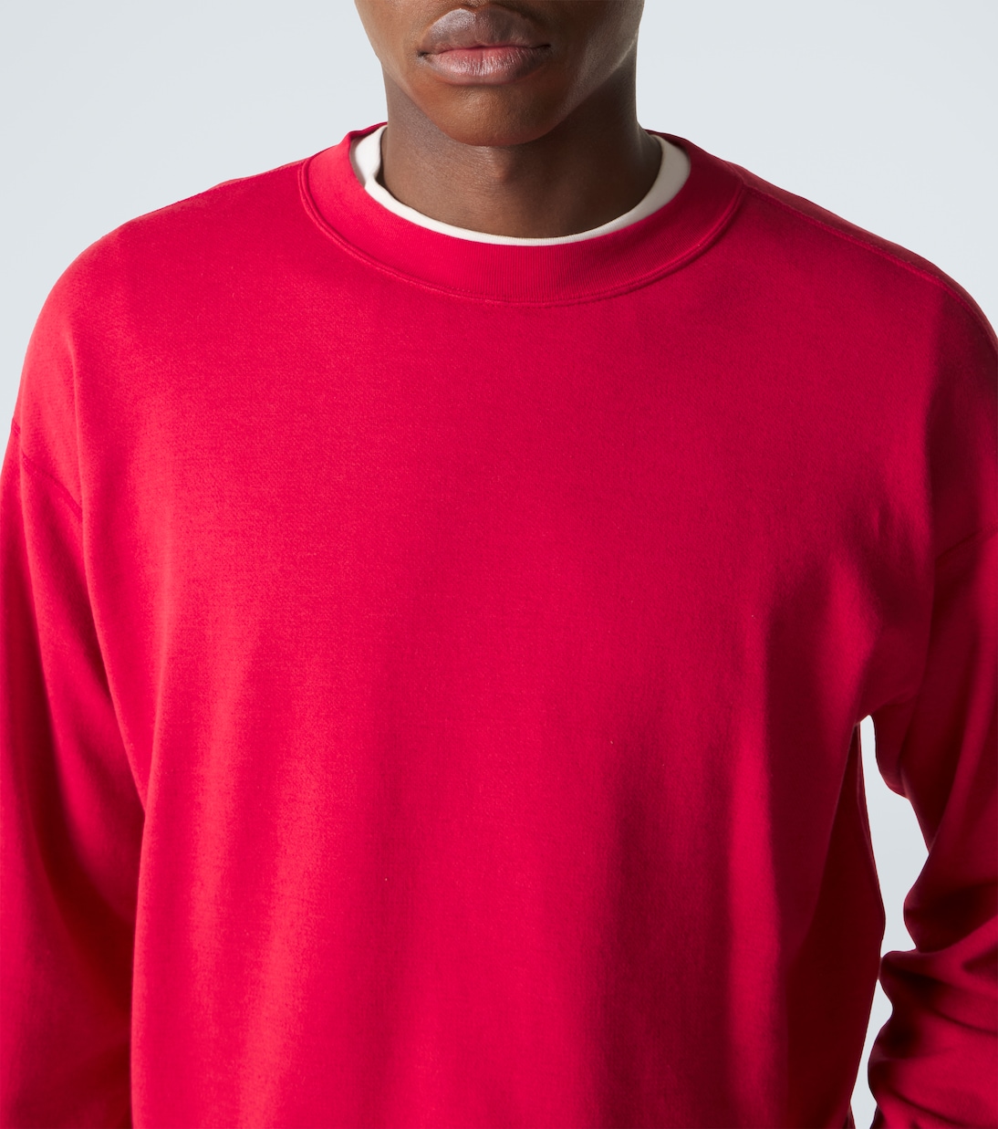 Cotton, wool and silk sweatshirt | Auralee