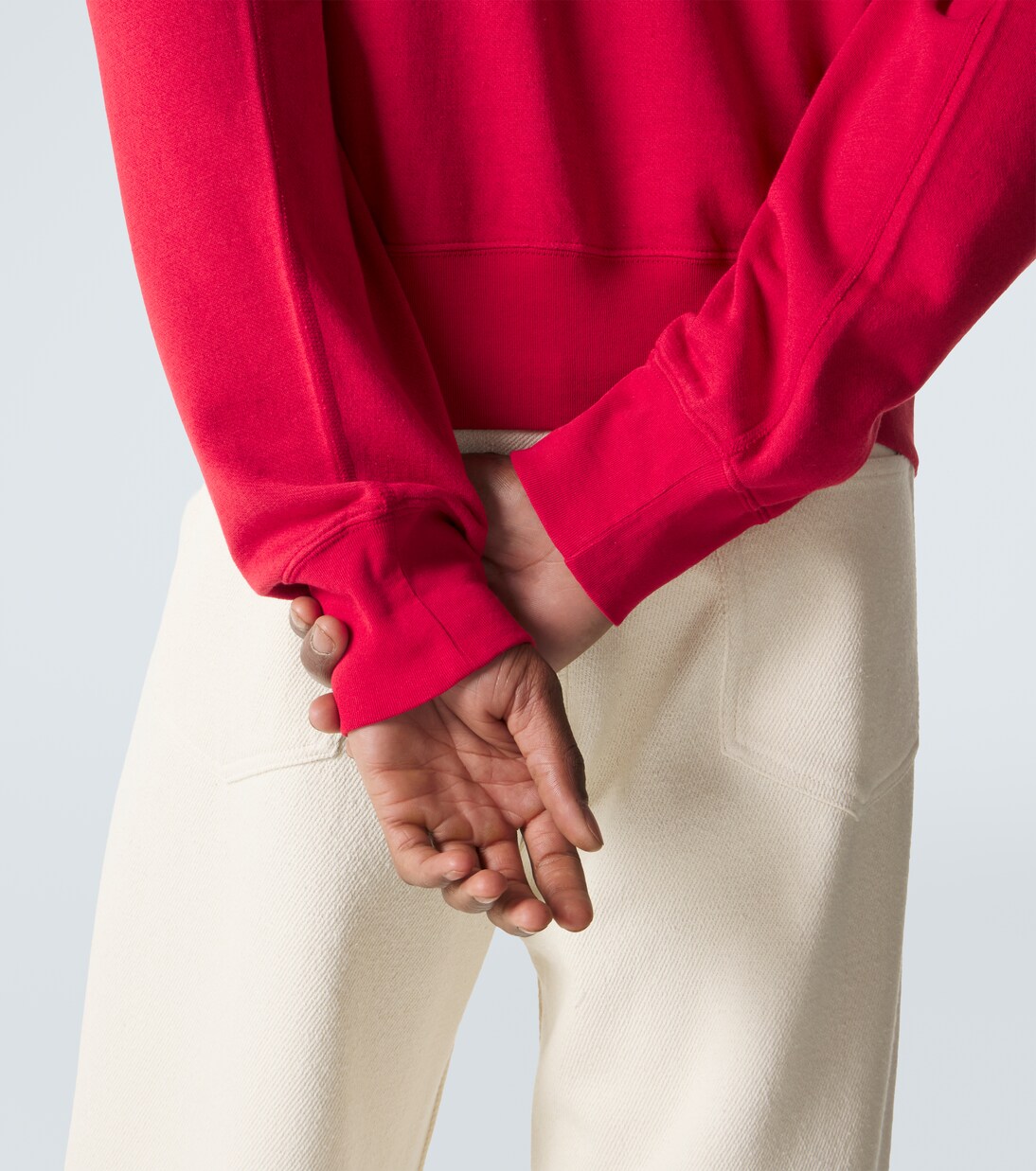 Cotton, wool and silk sweatshirt | Auralee