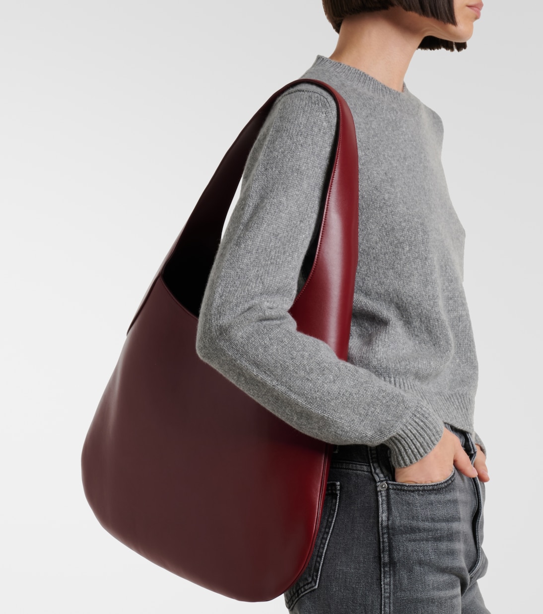 Joan Large leather shoulder bag | Khaite
