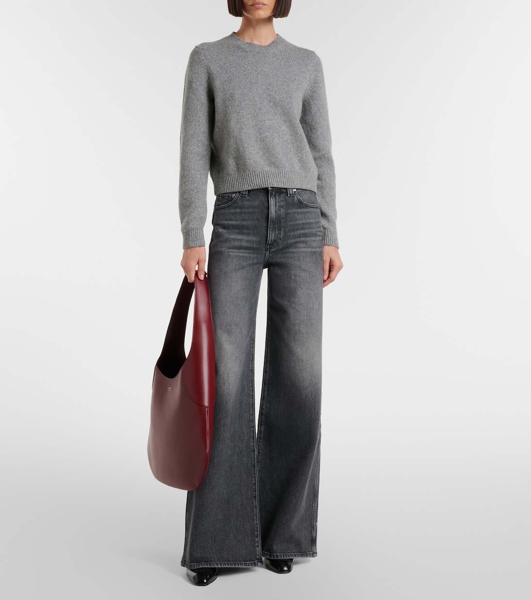 Joan Large leather shoulder bag | Khaite