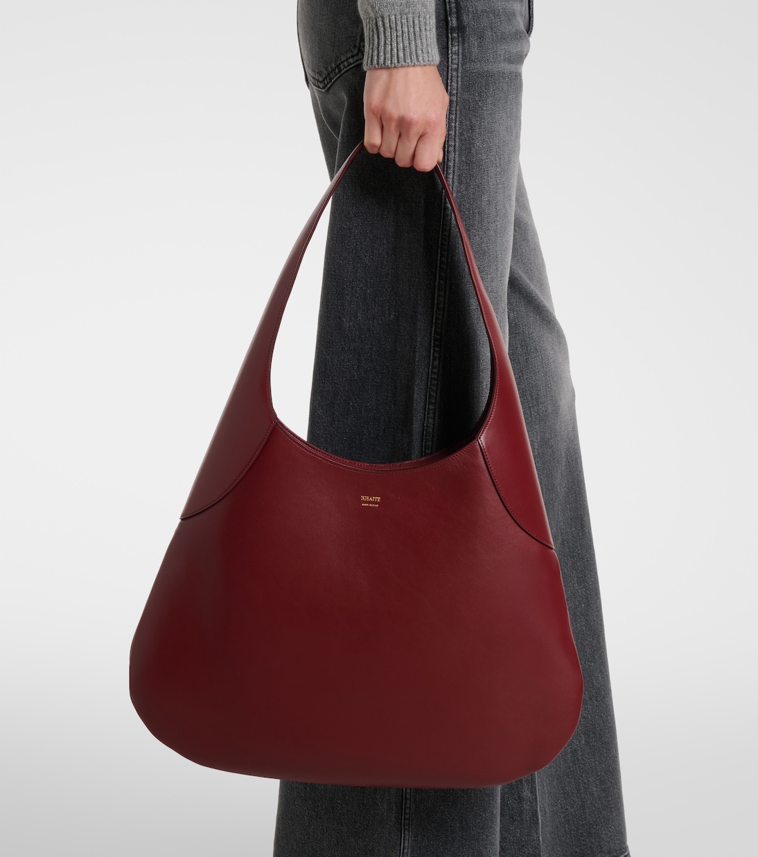 Joan Large leather shoulder bag | Khaite